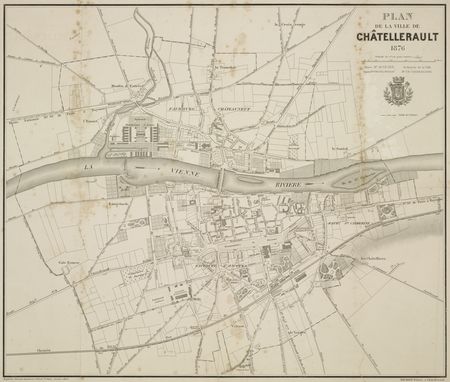 Plan de Châtellerault 1876 - 1