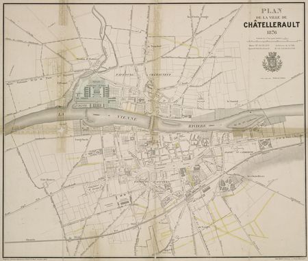 Plan de Châtellerault 1876 - 2